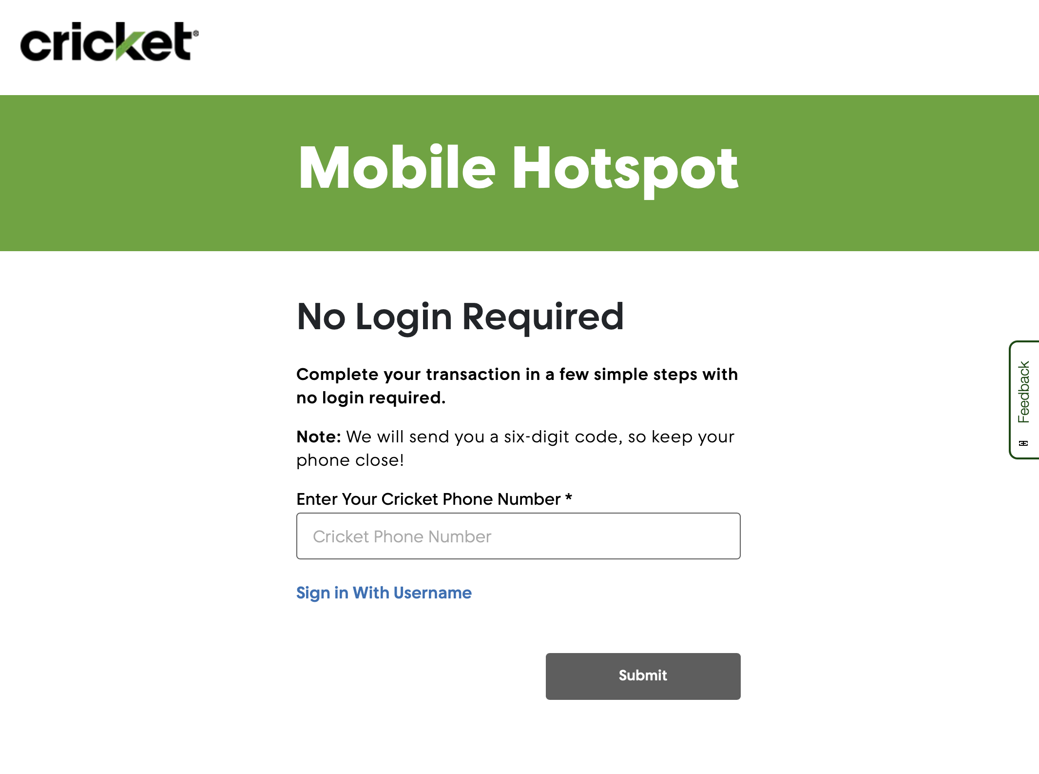 Mobile Hotspot Service Journey